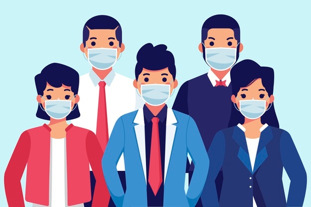 People wearing medical mask